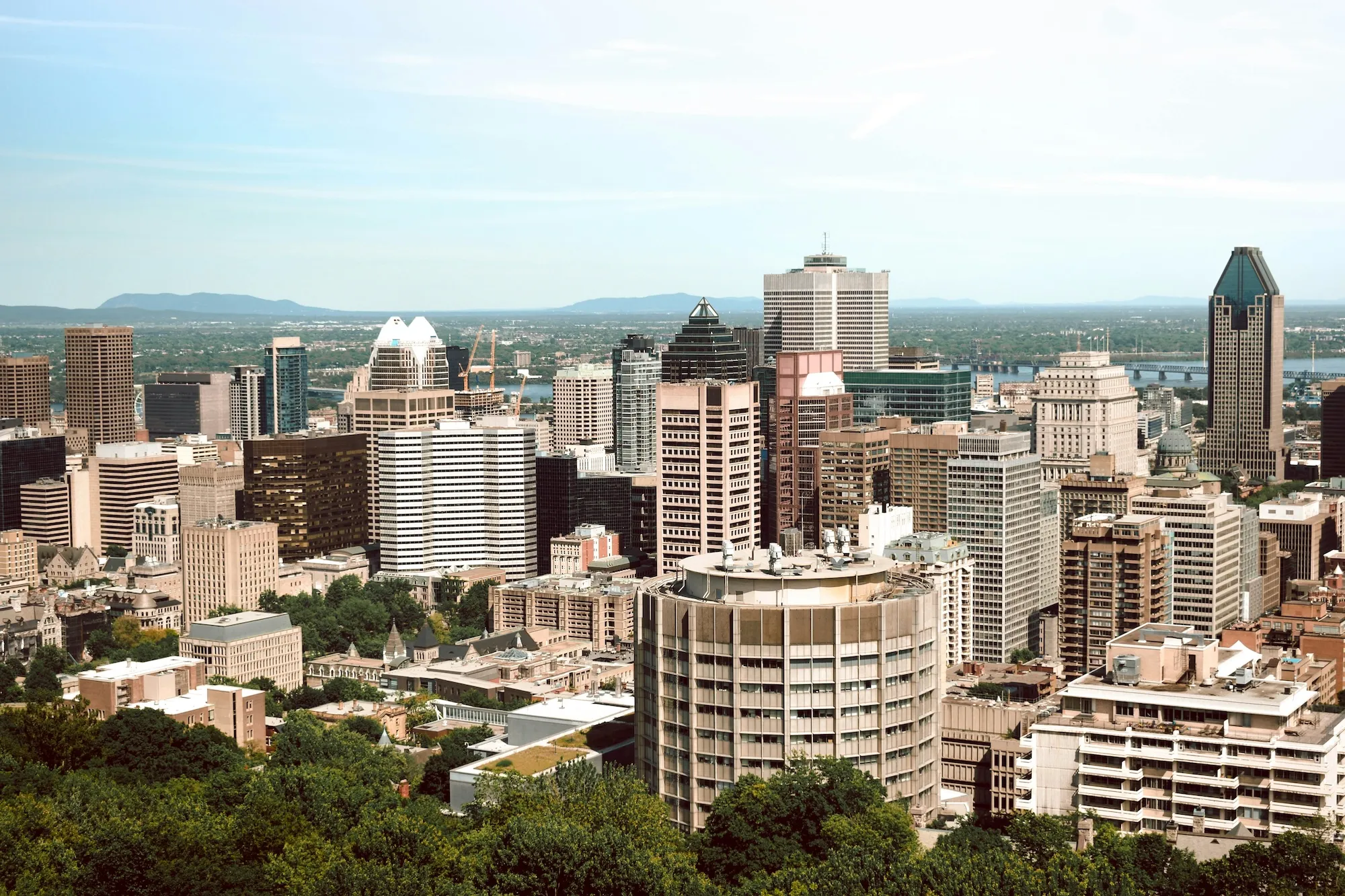 Skyline du centre-ville de Montréal